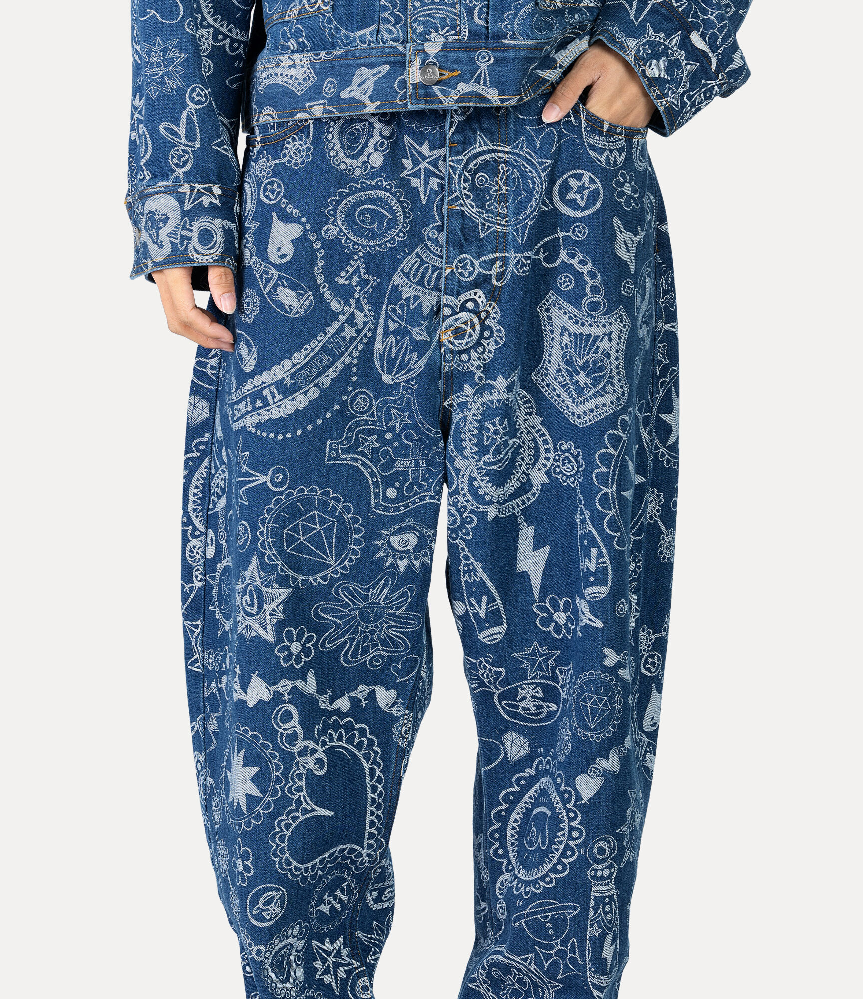 Wild Jewellery Denim Pants  large image number 4