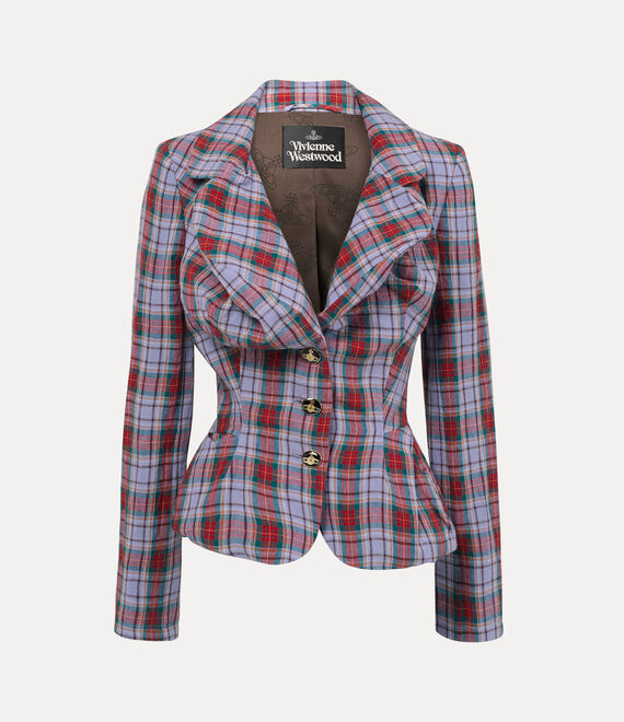 Vivienne Westwood Drunken Jacket Louth Tartan 40 Women In Multi