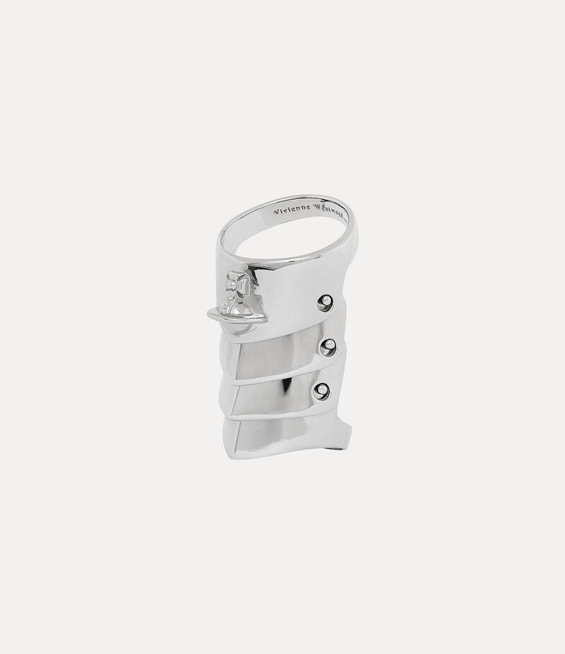 Vivienne Westwood Armour Ring in Silver
