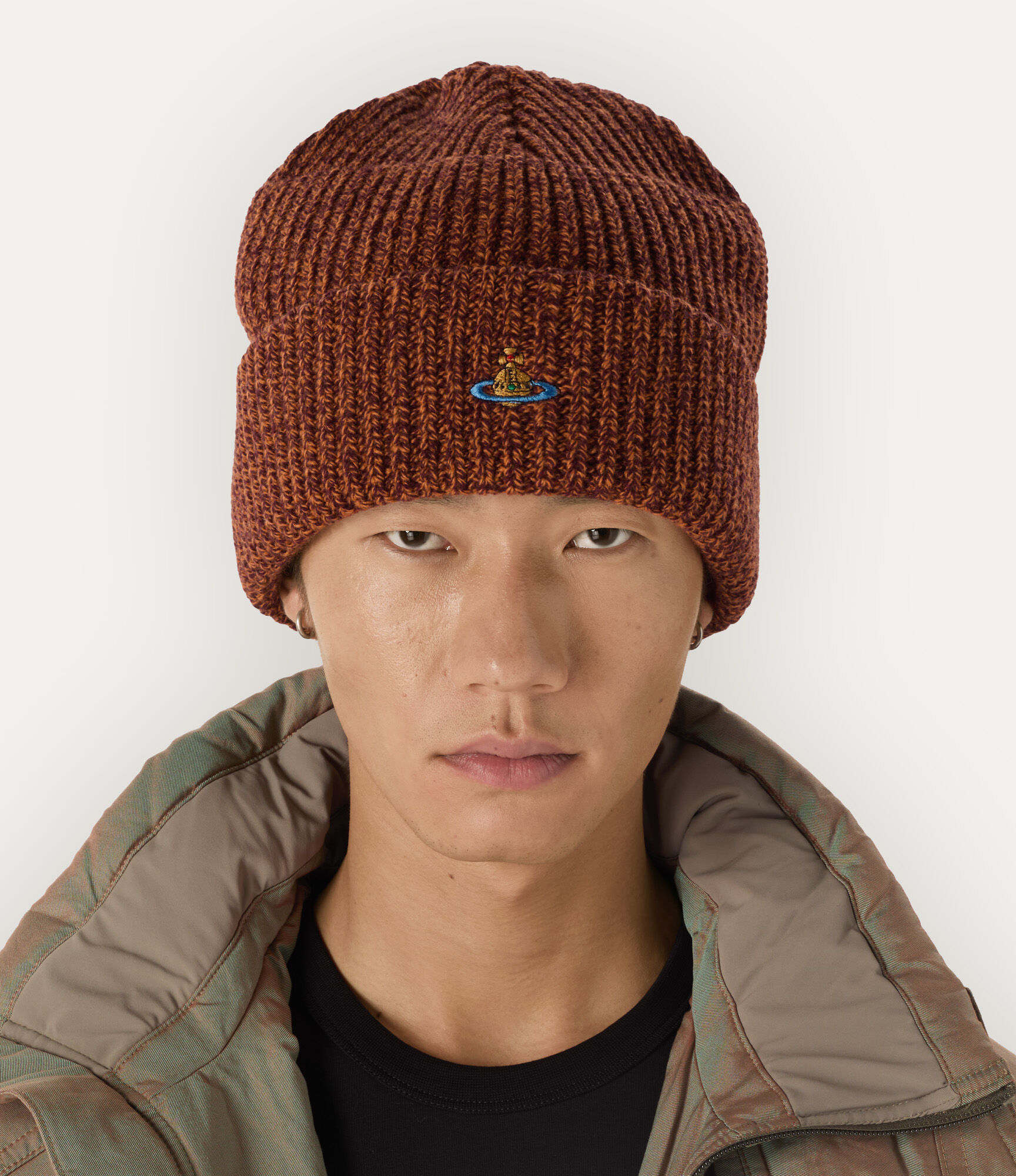 帽子 Vivienne Westwood BEANIE Sporty Orb Sporty Beanie in ORANGE | Vivienne Westwood®