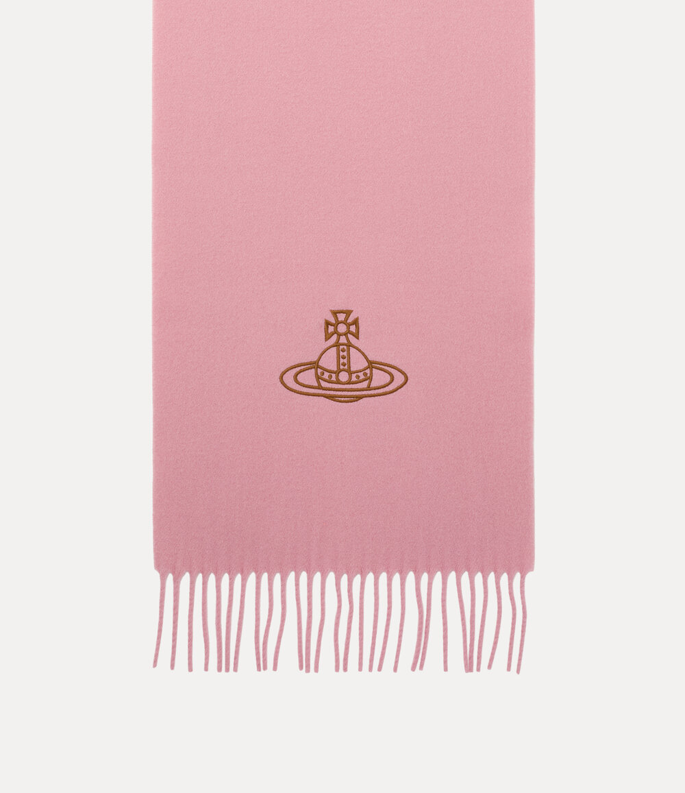 Vivienne Westwood Embroidered Scarf in Pink, view 2