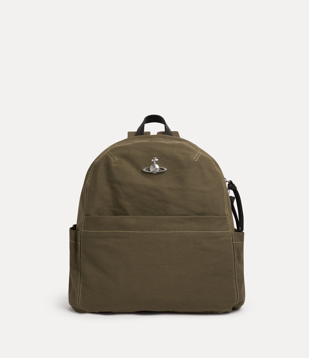 Vivienne Westwood George Medium Rucksack in Army Green