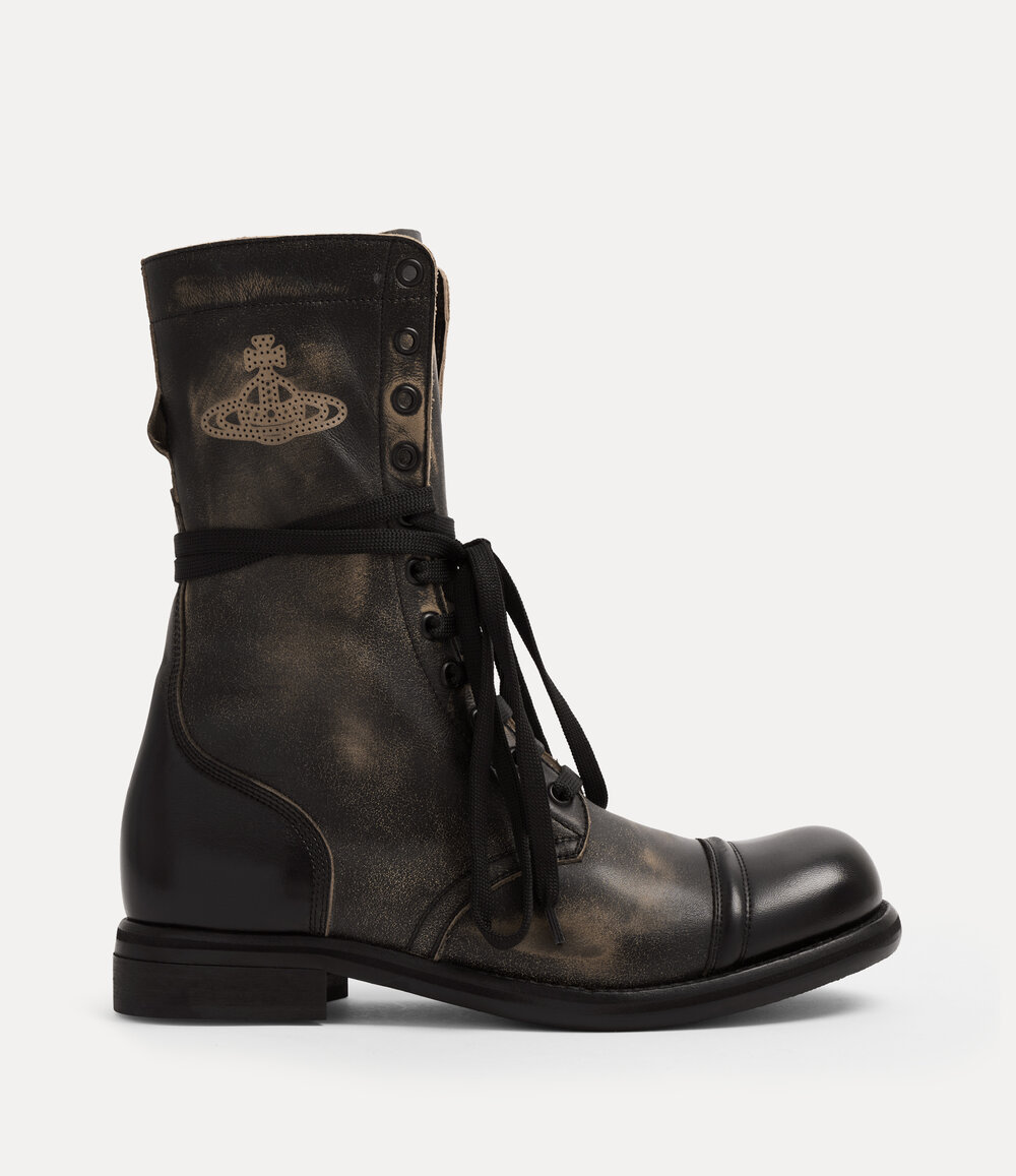 Vivienne Westwood Parachute Boot in Off Black