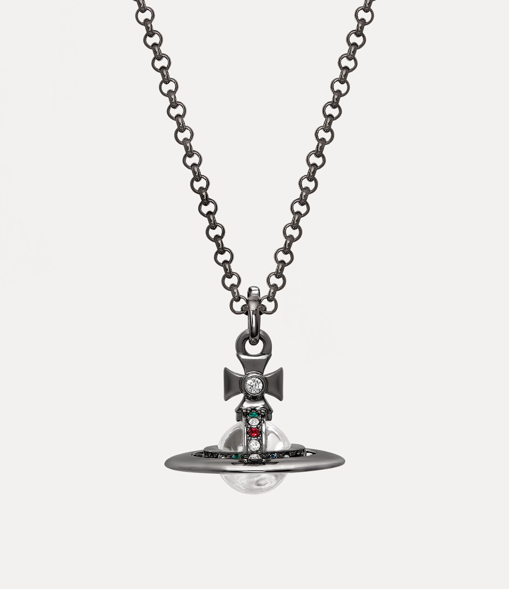 Vivienne Westwood TINY ORB ペンダント New Tiny Orb Pendant Necklace in Ruthenium | Vivienne Westwood®