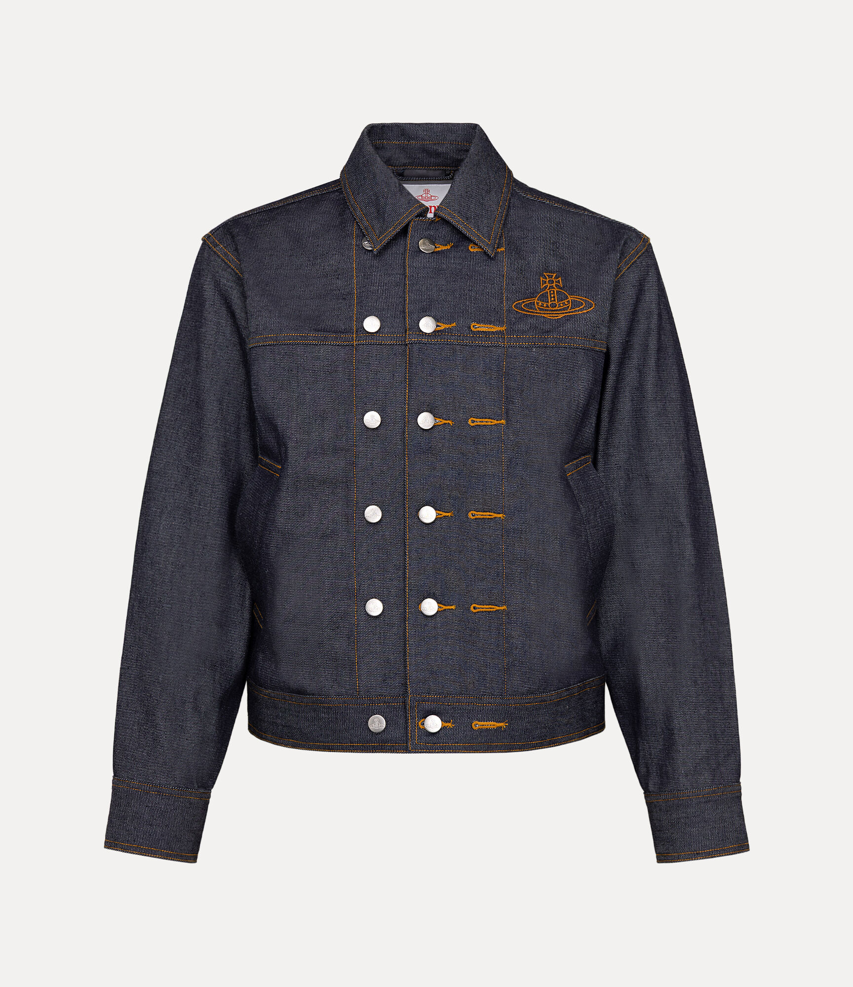 Double Breasted Denim Jacket