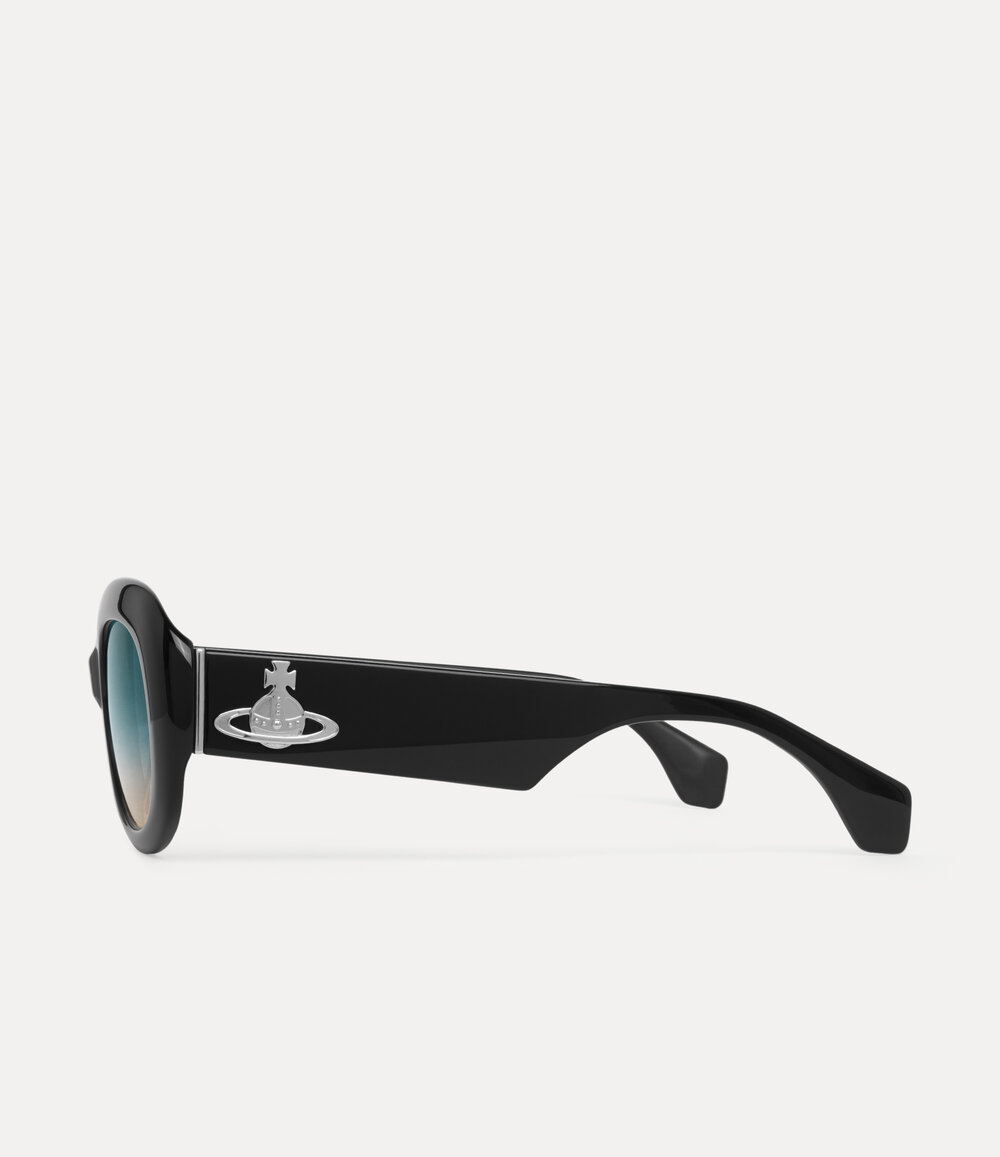 Vivienne Westwood Vivienne Sunglasses in Black, view 3