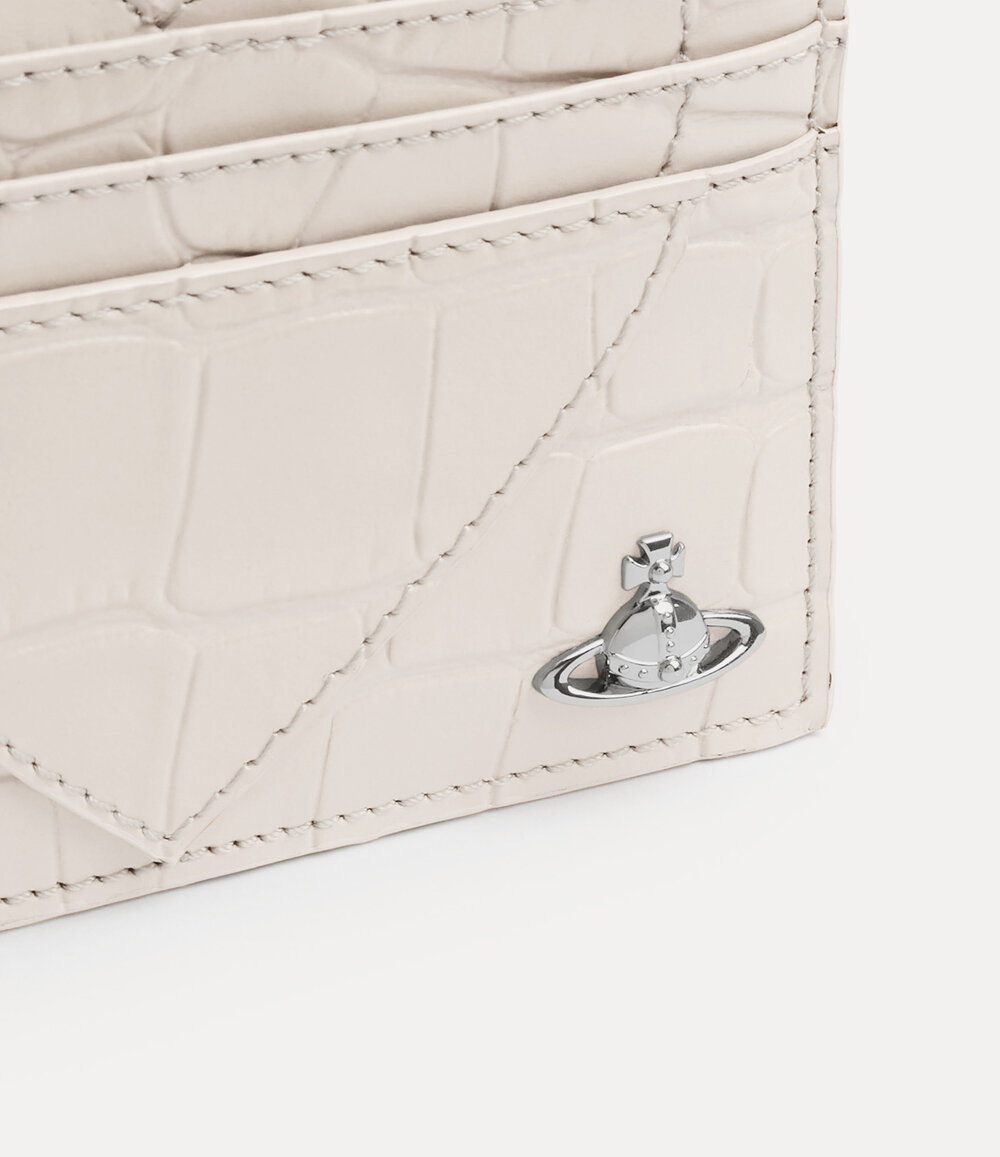 Vivienne Westwood Heart Card Holder in Pearl White, view 3