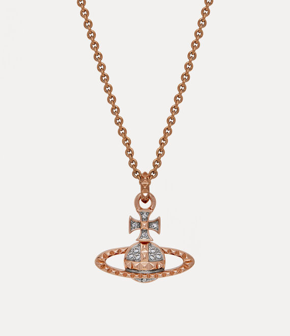 Mayfair Bas Relief Pendant Necklace in Pink-Gold | Vivienne Westwood®