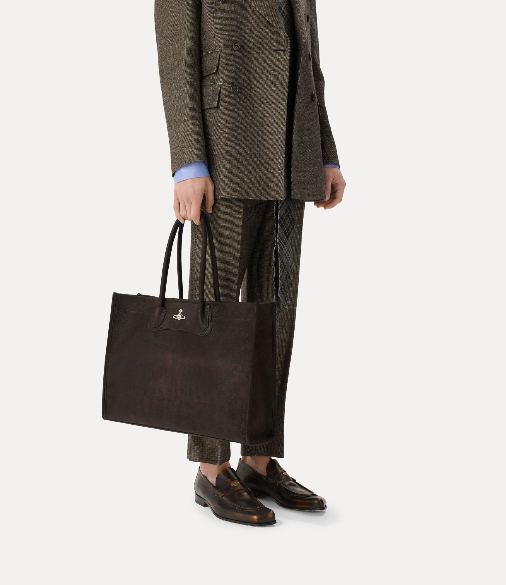 Troy トート - ダークブラウン | Vivienne Westwood®