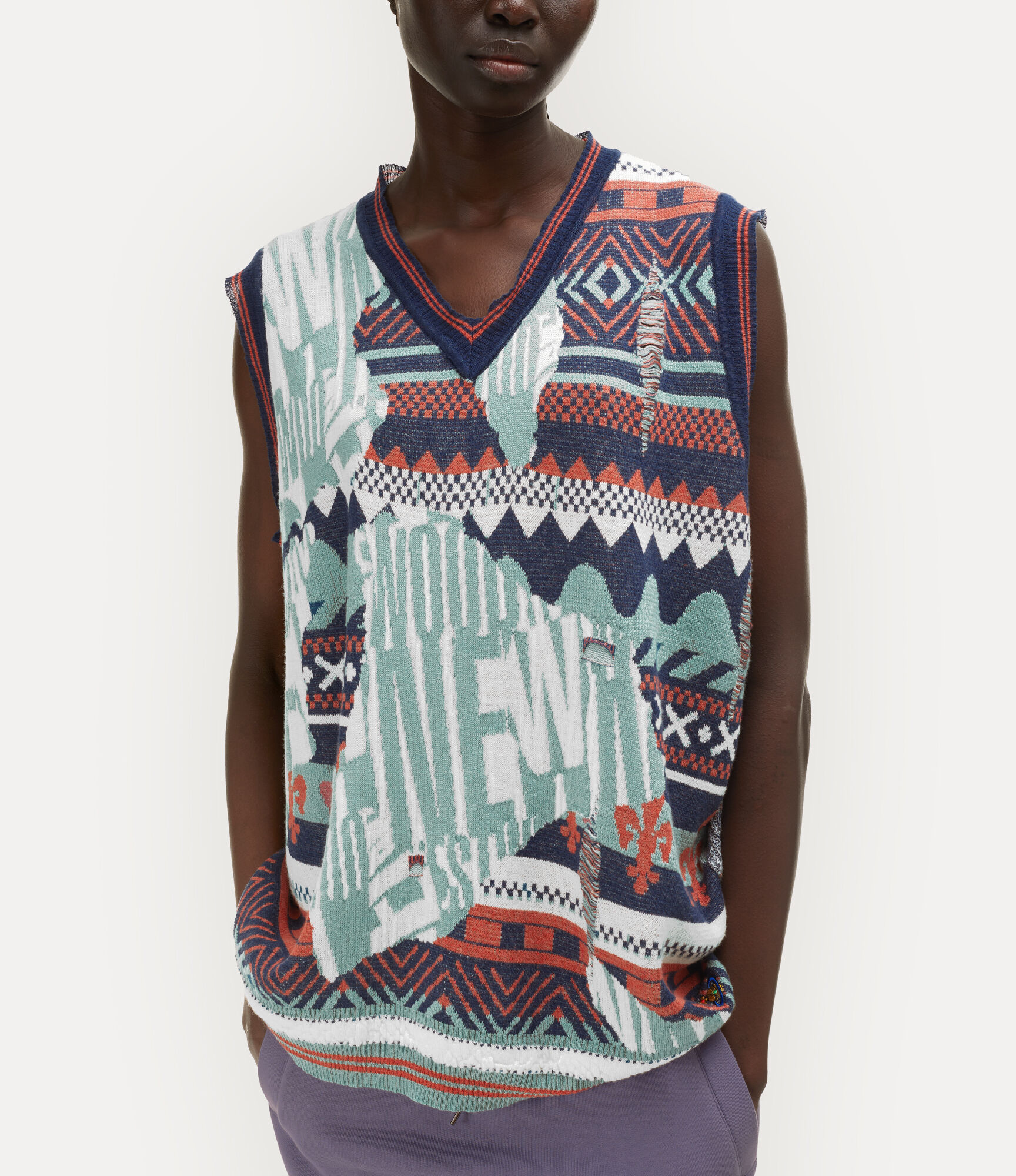 Broken Fair Isle Vest