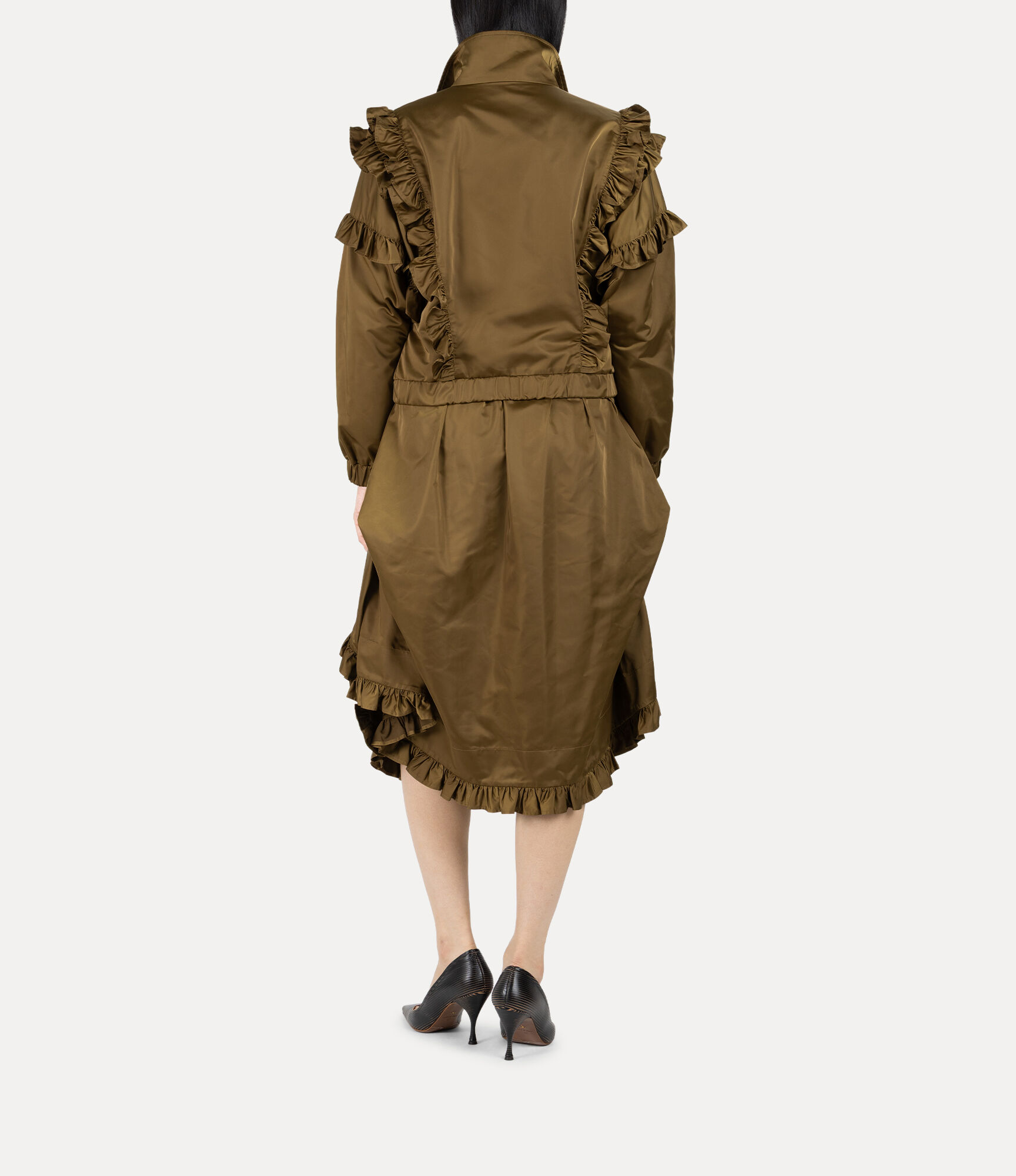 Military Satin Frill Skirt  large image number 3