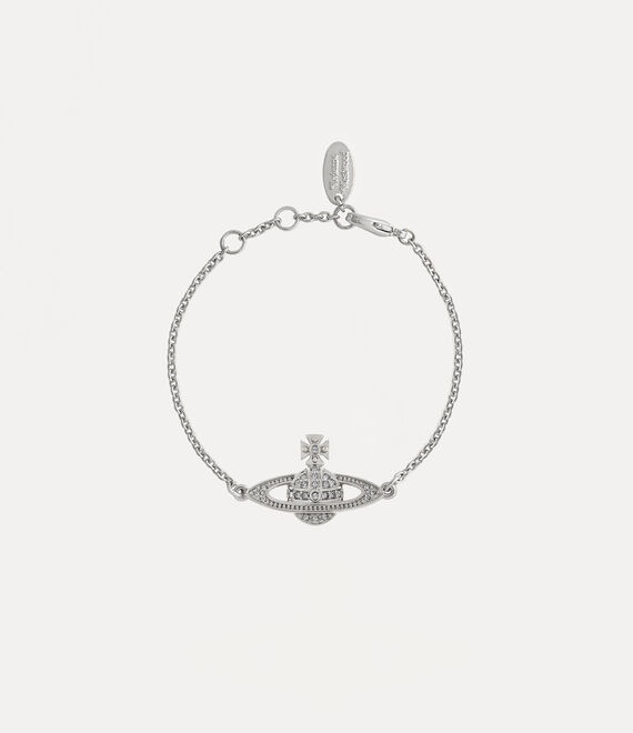 Vivienne Westwood Mini Bas Relief Chain Bracelet In Metallic