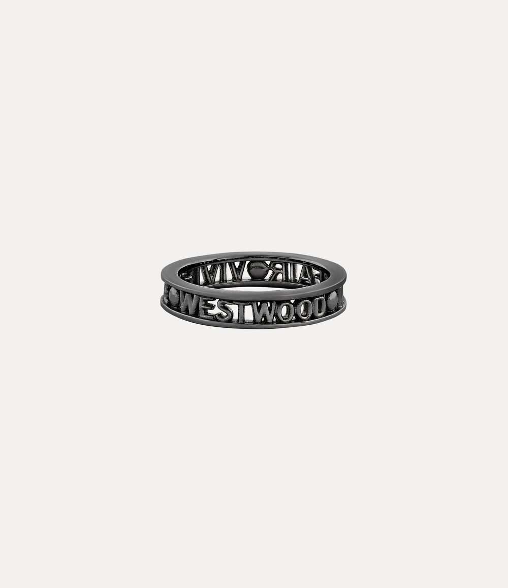 Vivienne Westwood Westminster Ring in Gunmetal, view 2