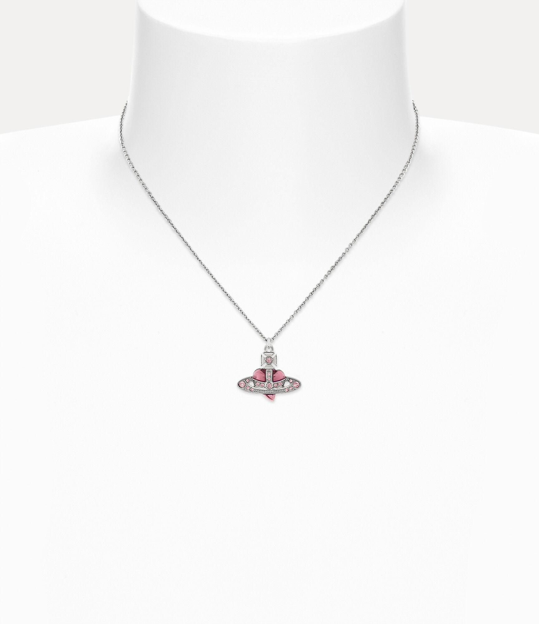 New Diamante Heart Pendant Necklace  large image number 2