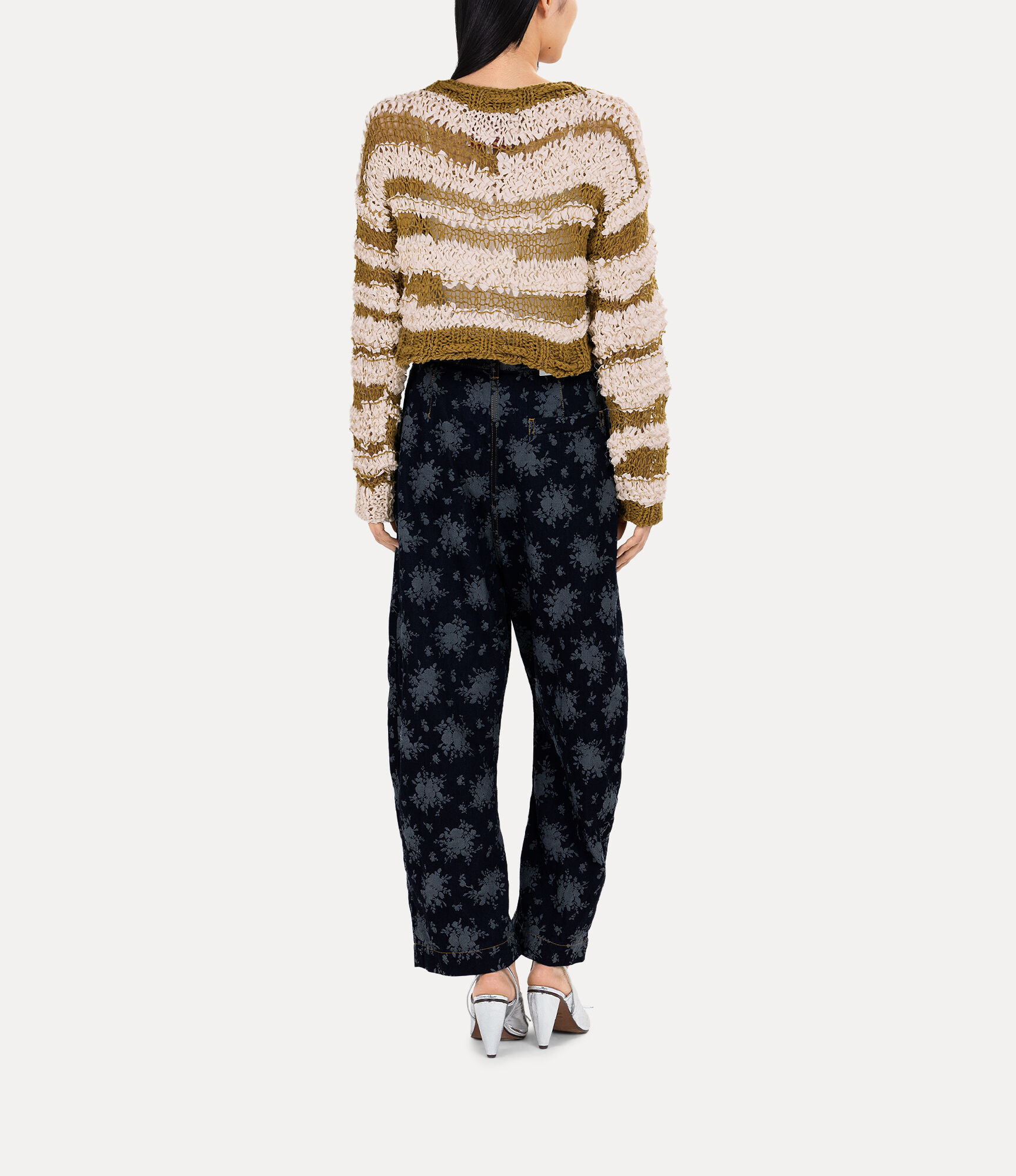 Tassel Stripe Knit Top  large image number 3