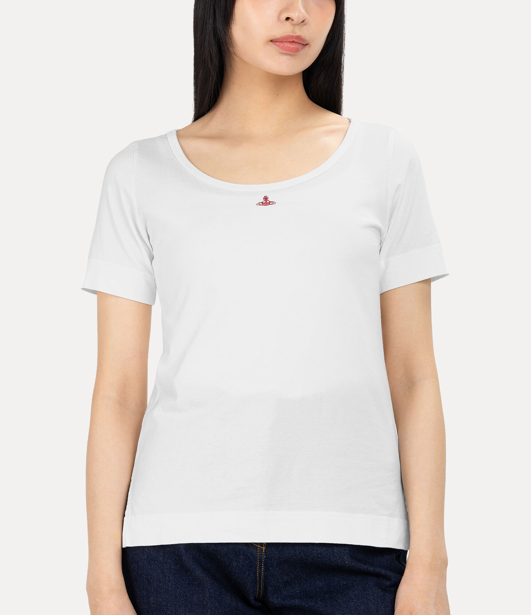 Organic Cotton Jersey Basic Round Neck T-shirt  large image number 4