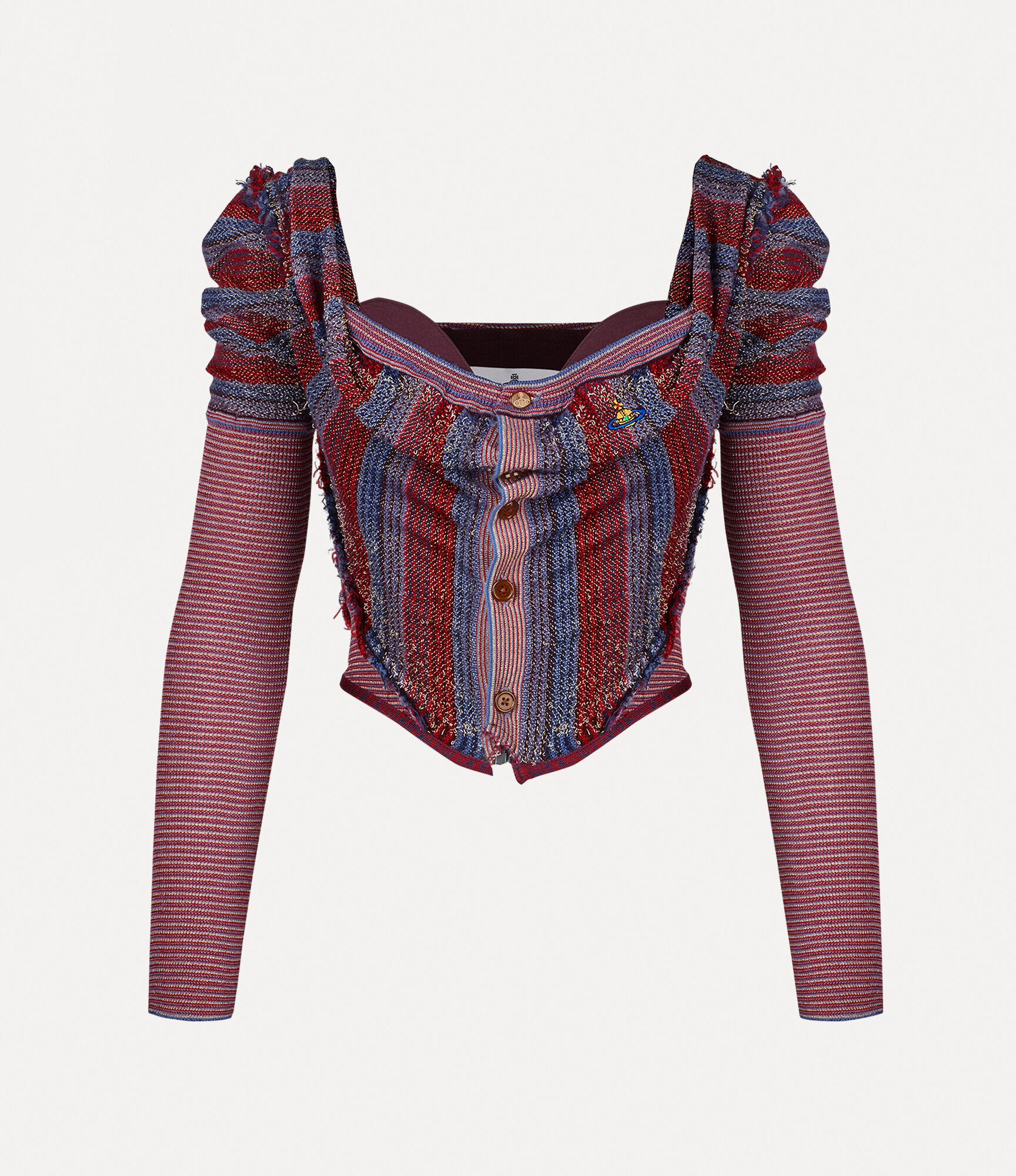 Broken stitch corset cardi  large image number 1