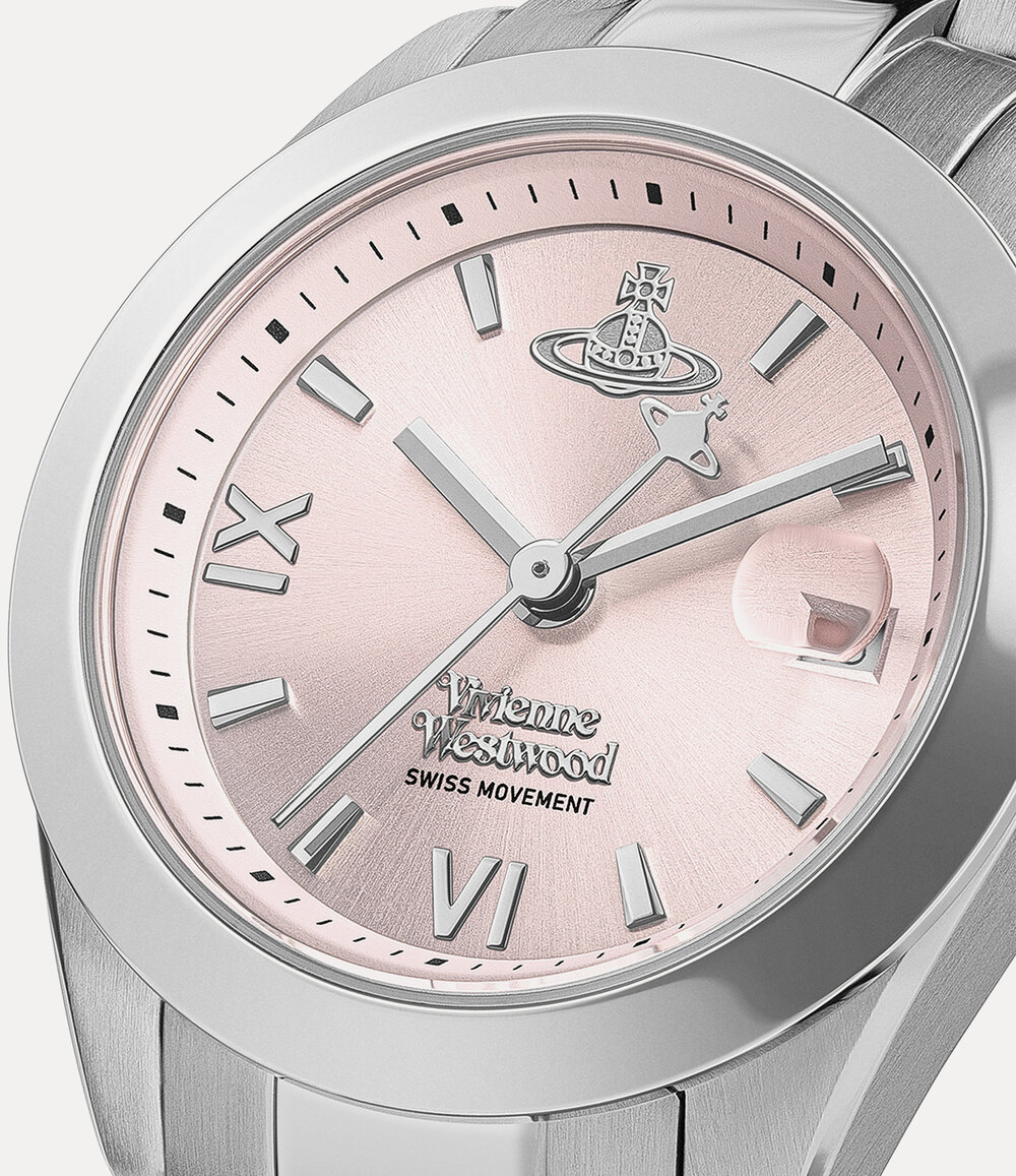 Vivienne Westwood Fenchurch Watch in Silver / Pink, view 6