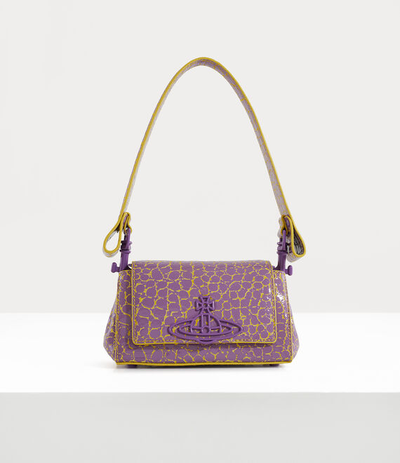 Shop Vivienne Westwood Hazel Small Handbag In Lilac-yellow