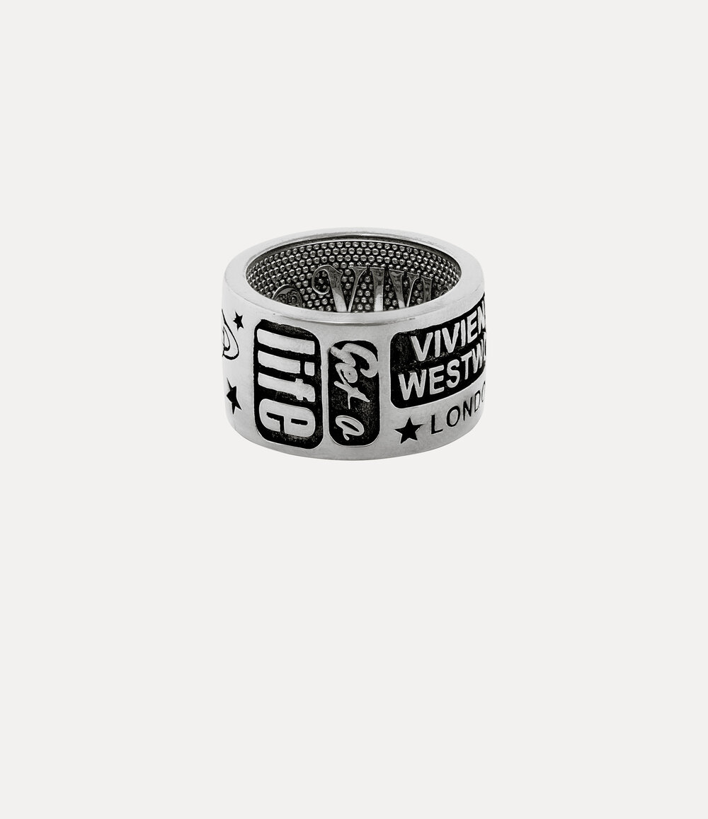 Vivienne Westwood Lancelot Ring in Platinum, view 5