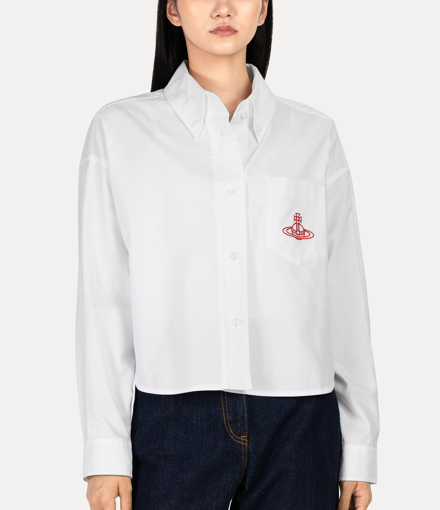 Organic Oxford Cropped Shirt  large image number 4