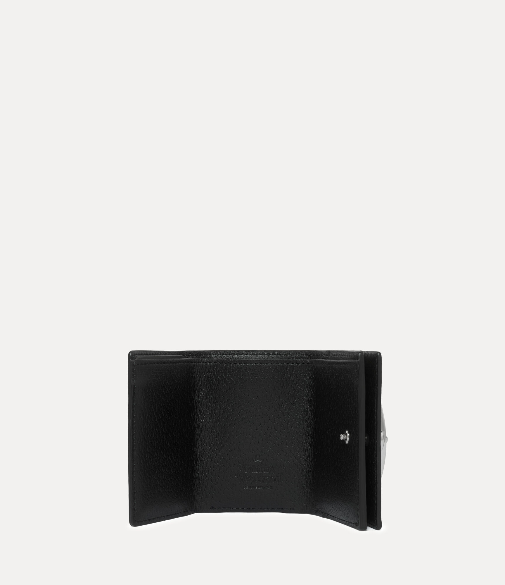 Trifold Mini Wallet in BLACK | Vivienne Westwood®