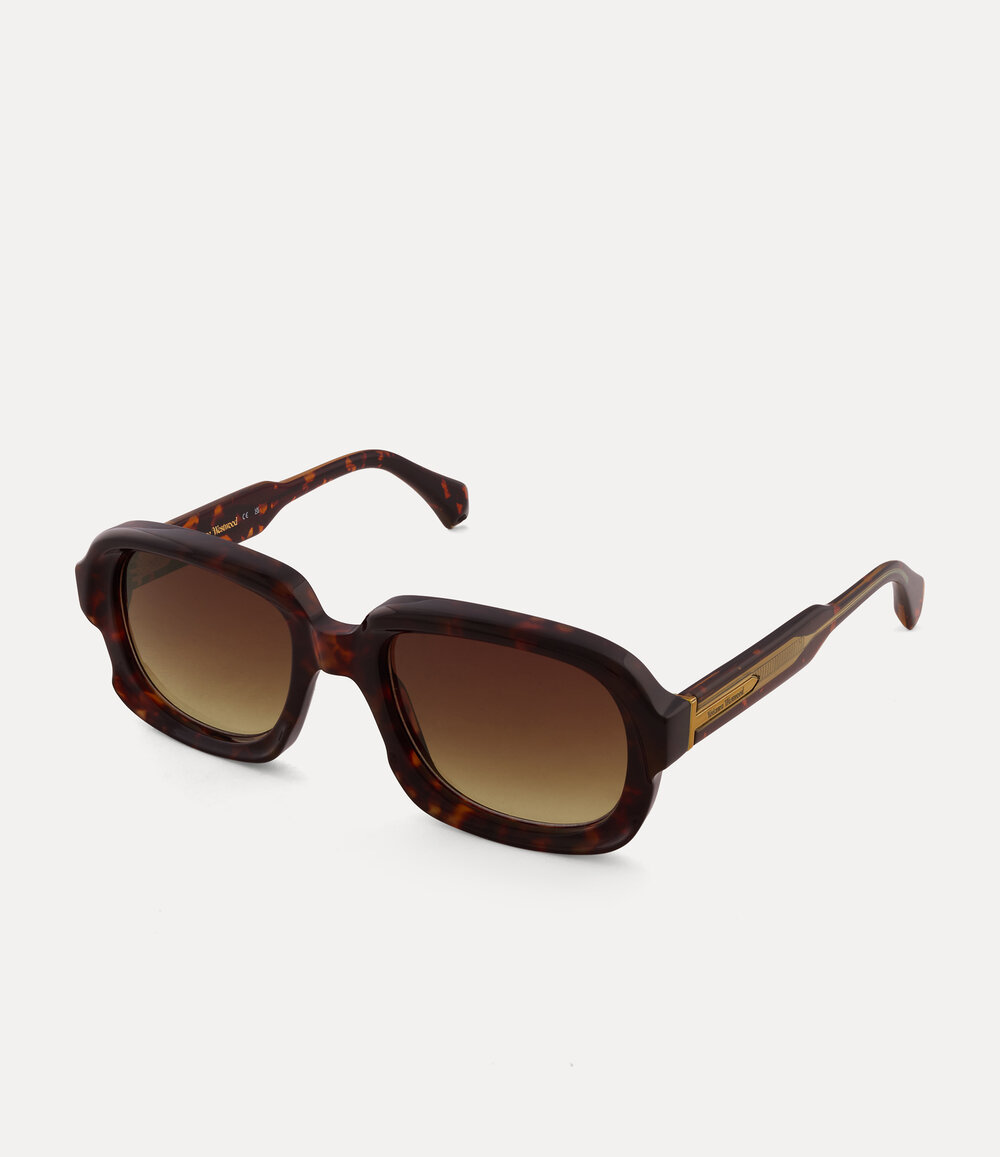 Vivienne Westwood Claude Sunglasses in Brown, view 4