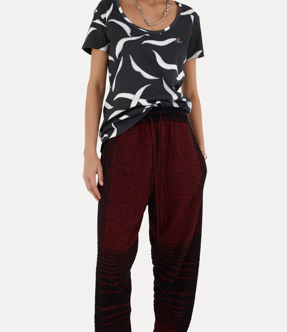 Check Trousers in BLACK-RED | Vivienne Westwood®
