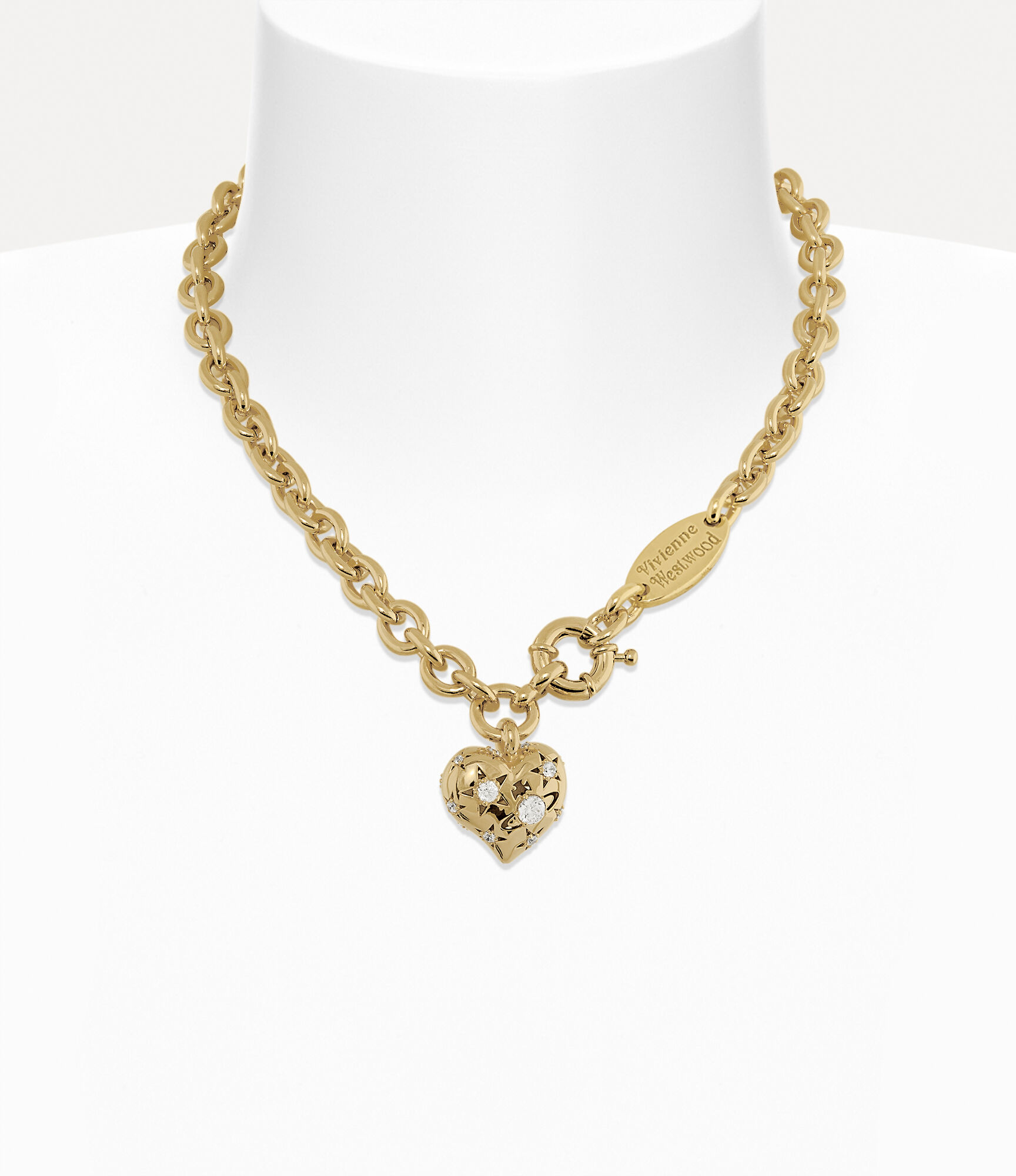 Lee Necklace in GOLD-WHITE-CZ | Vivienne Westwood®