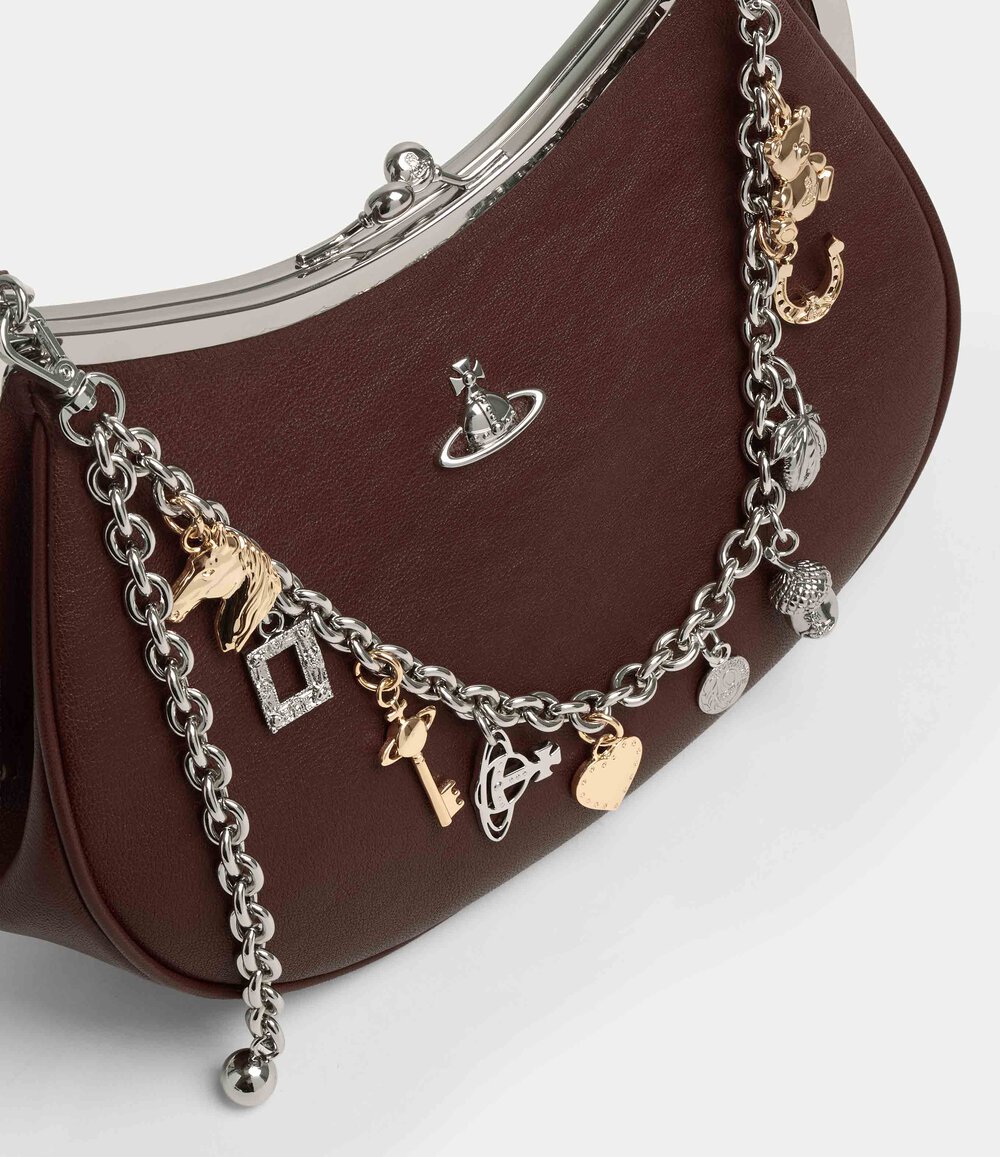 Vivienne Westwood Charm Frame Purse in Chestnut, view 6