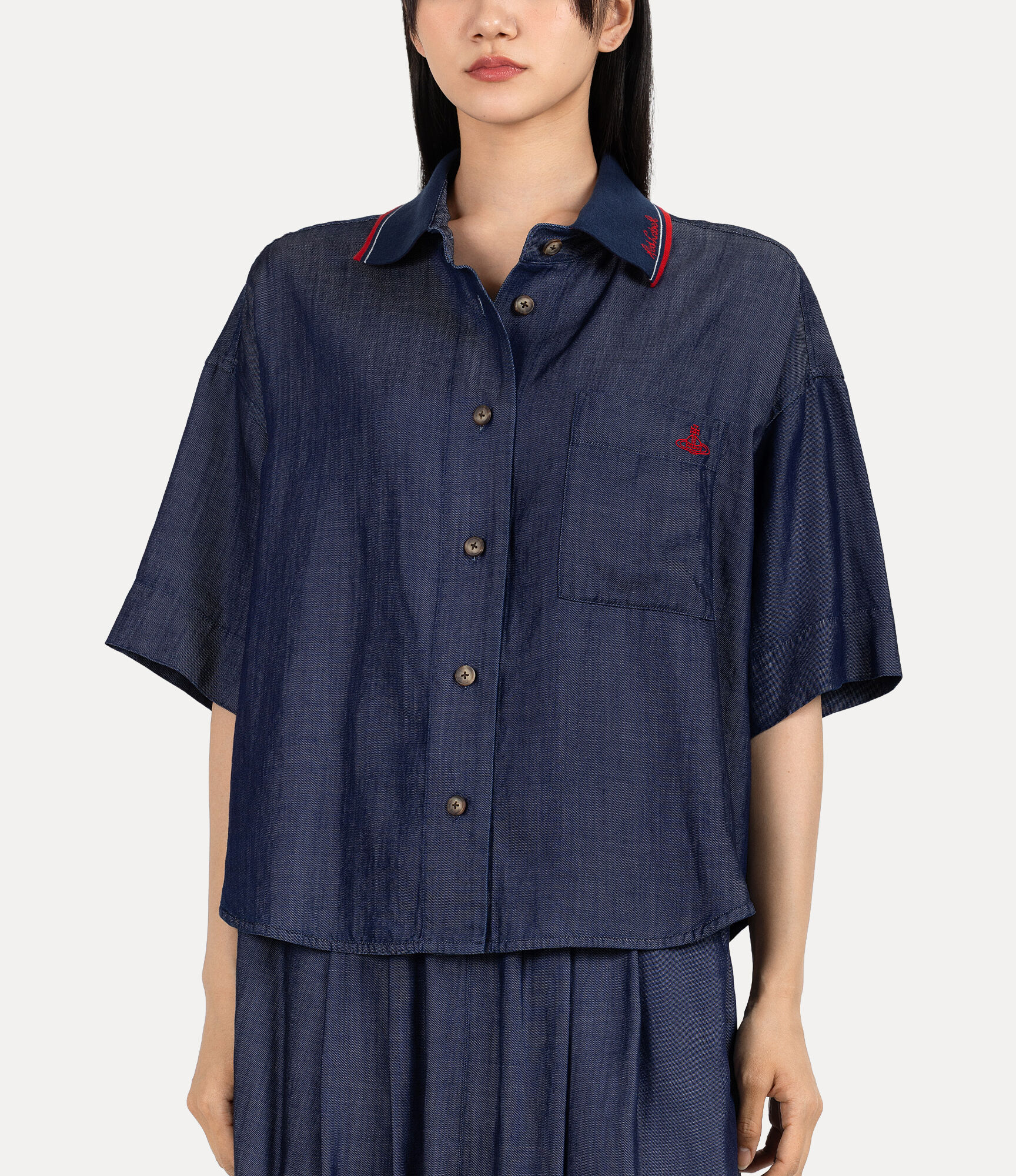 Tencel Bright Denim Shirt  large image number 4