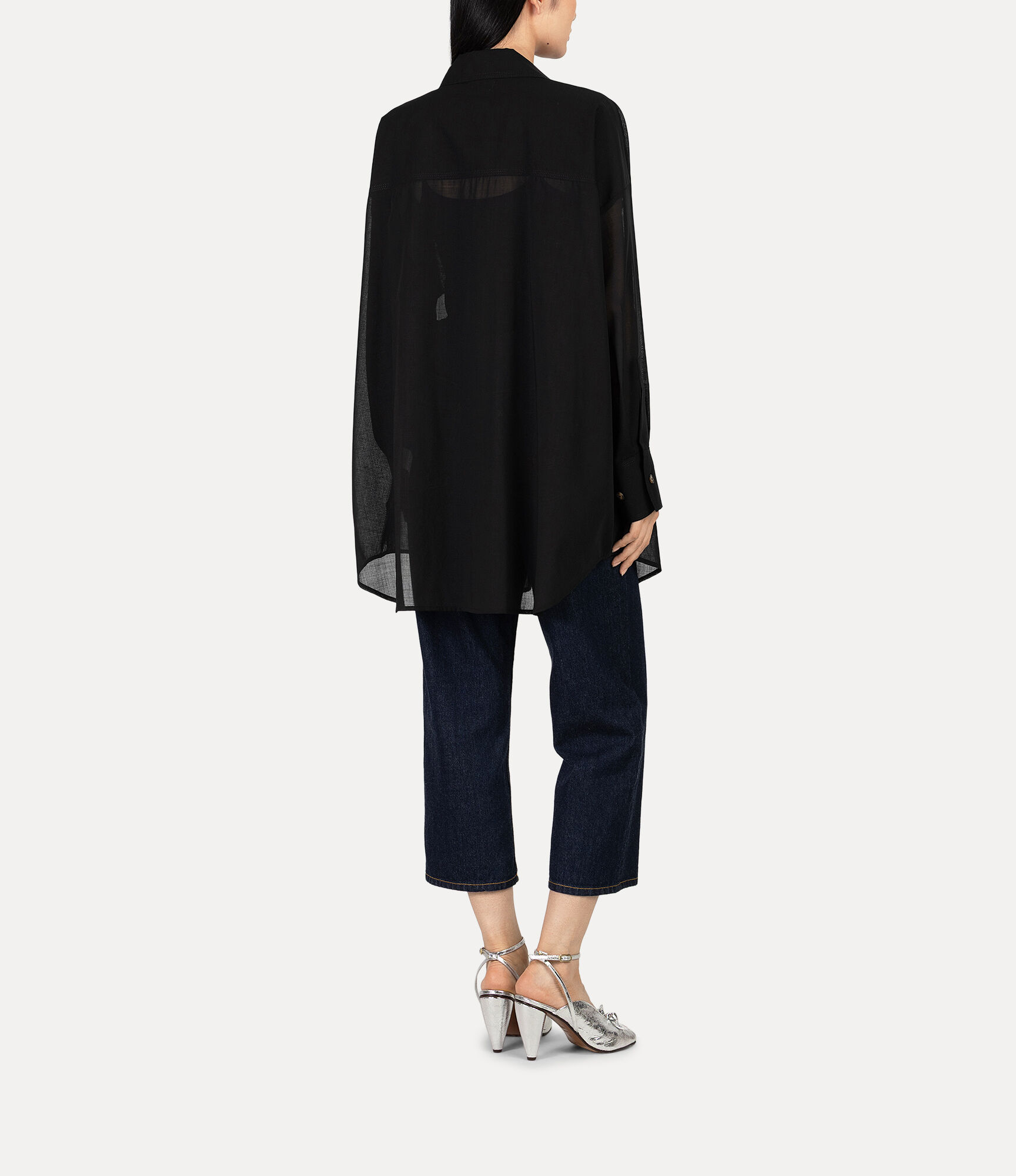 Sheer Wool Oversized Shirt  large image number 3