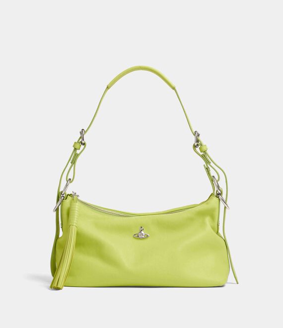 Vivienne Westwood Emma Shoulder Bag Supple Leather Lime-green
