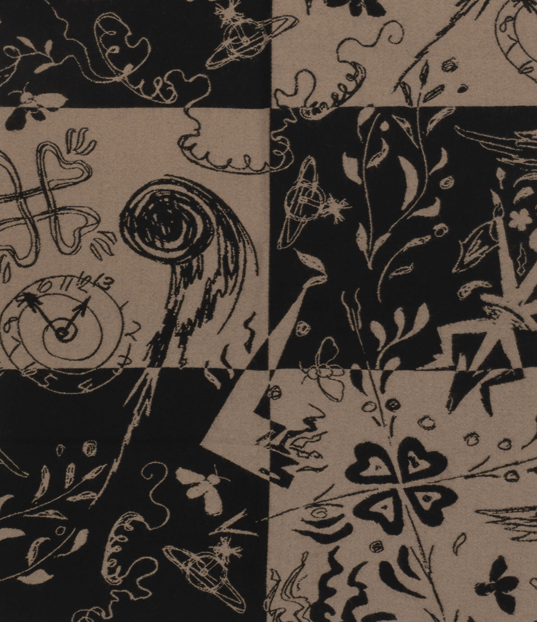 Check board stole  large image number 2