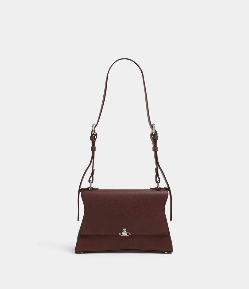 Vivienne Westwood Bianca Small Shoulder Bag in Chestnut