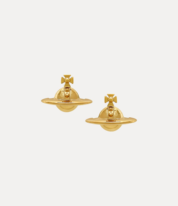 Vivienne Westwood Solid Orb Earrings In Gold