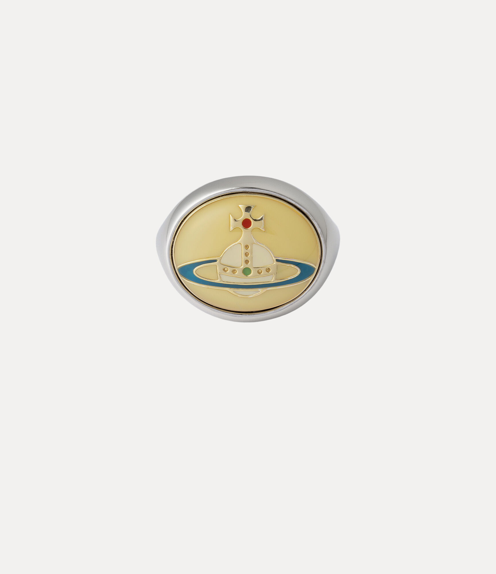 Enamel Button Ring