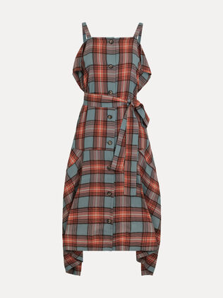 See Through Check Jumper Skirt