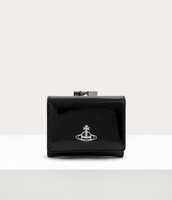 SHINY PATENT SMALL FRAME WALLET