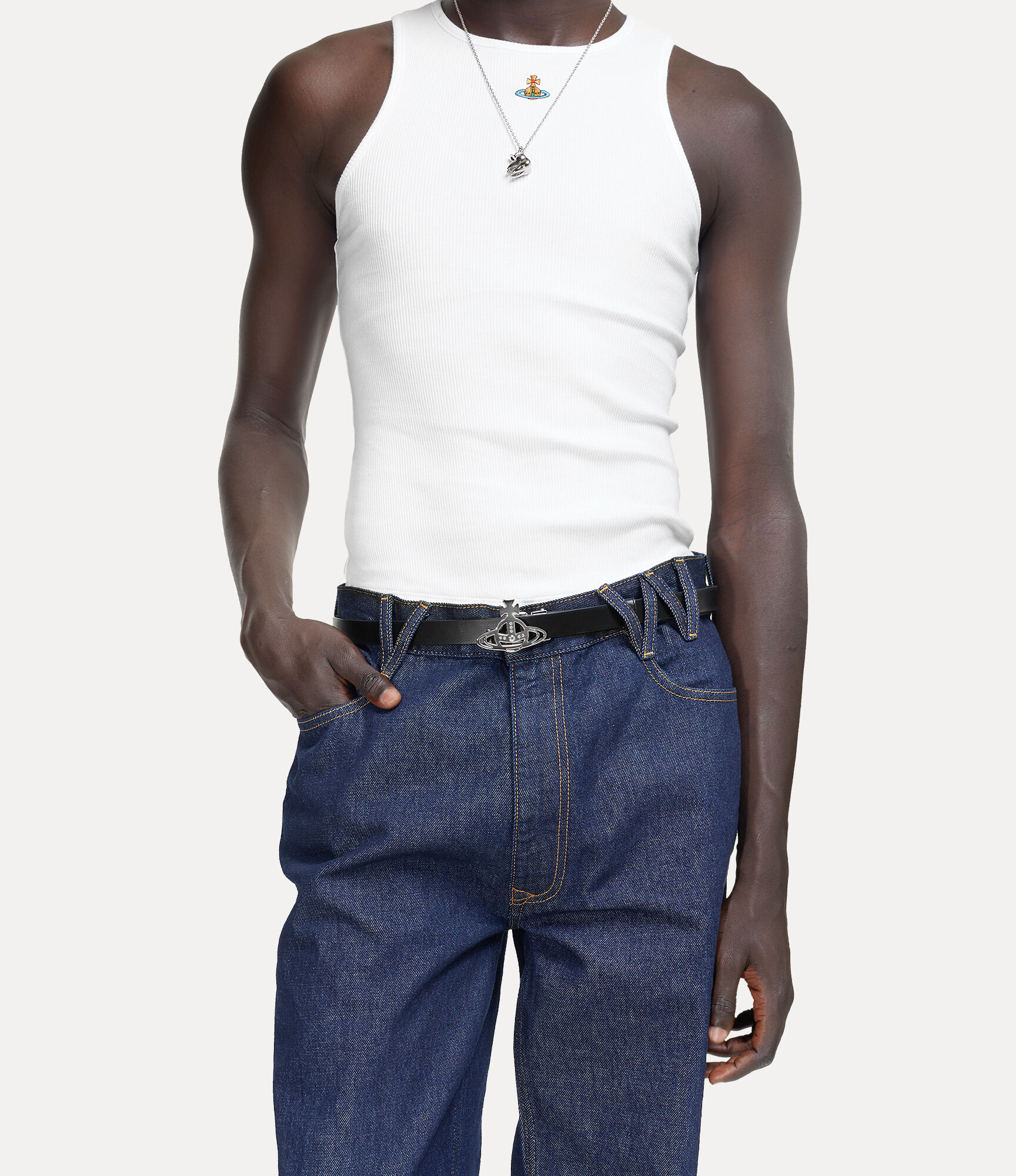 Small Line Orb Buckle Belt  large image number 3