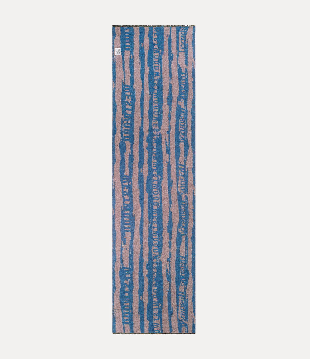 Vivienne Westwood Scarf New Punk Stripe in Mulbery, view 2