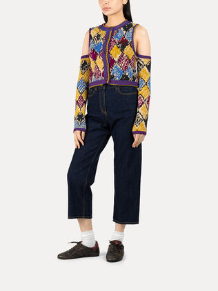 Harlequin Arm Warmer Cardigan