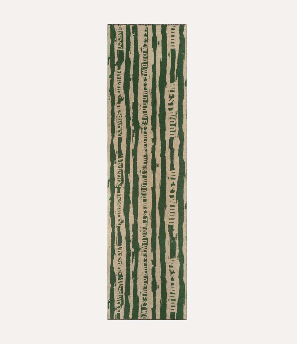 Vivienne Westwood Scarf New Punk Stripe in Green