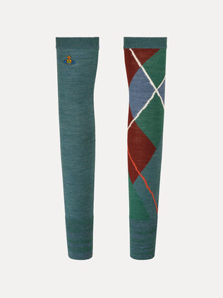 Argyle Arm Warmers