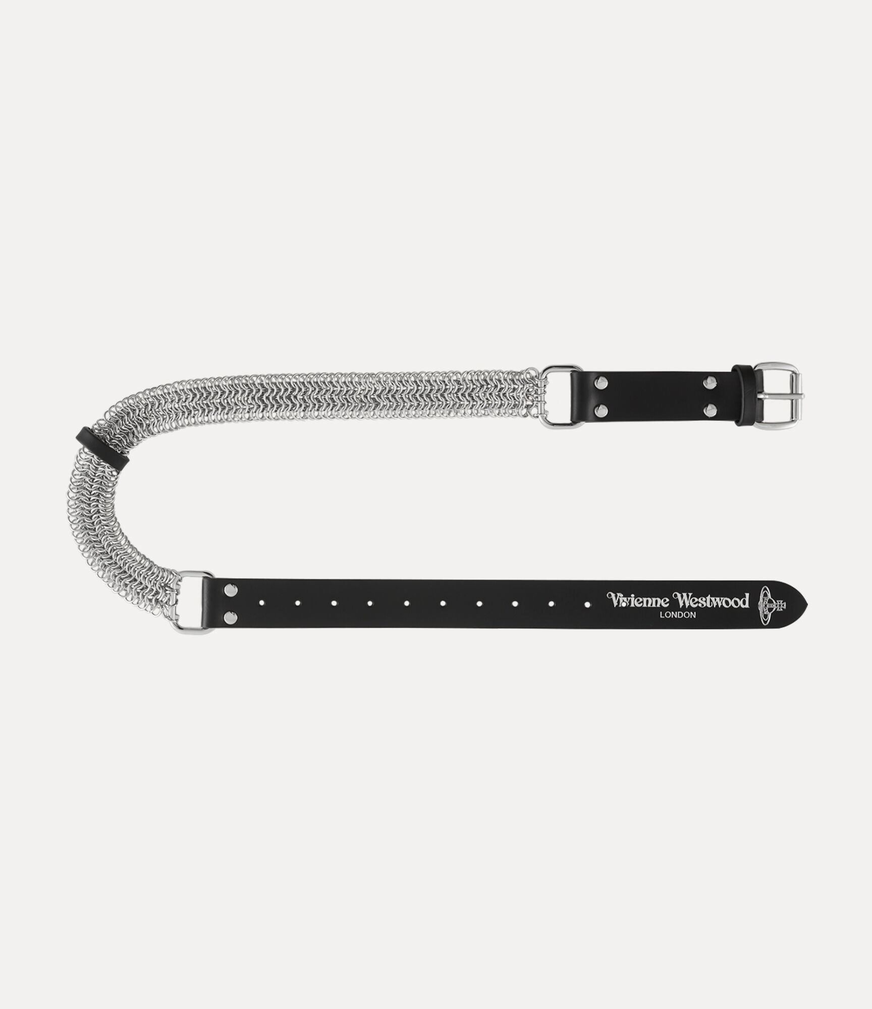 Chain Leather Belt   large image number 7