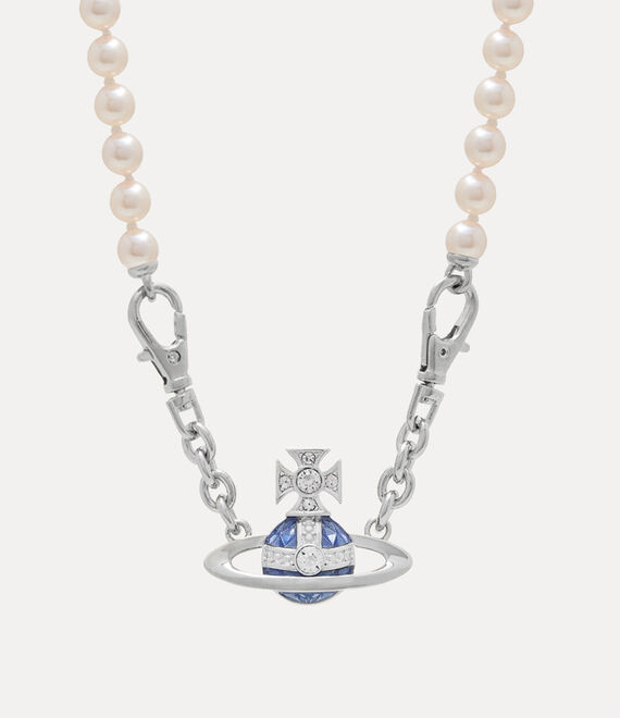 Vivienne Westwood Aã¯da Bas Relief Necklace Platinum-rose Platinum-rose Women