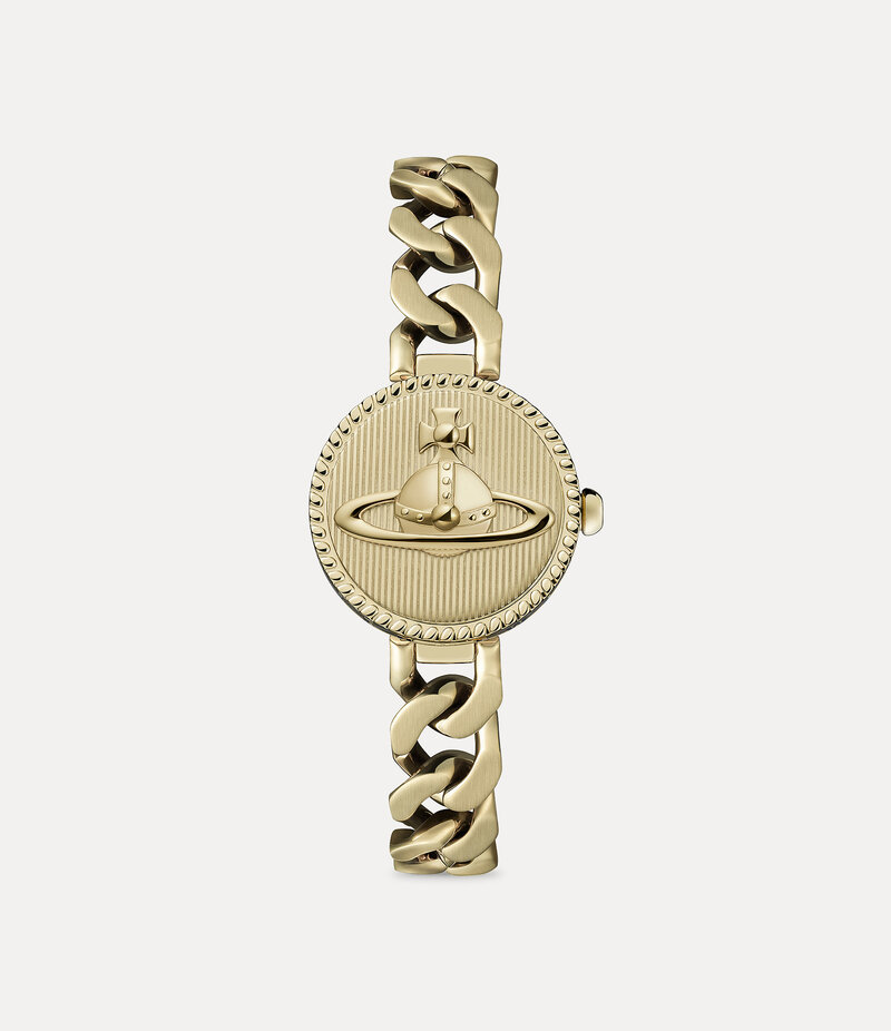 Vivienne Westwood Orb Button Watch in Gold