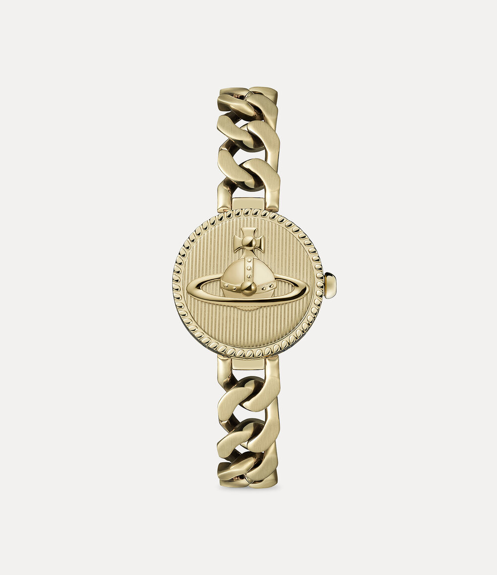 Vivienne Westwood Orb Button Watch in Gold