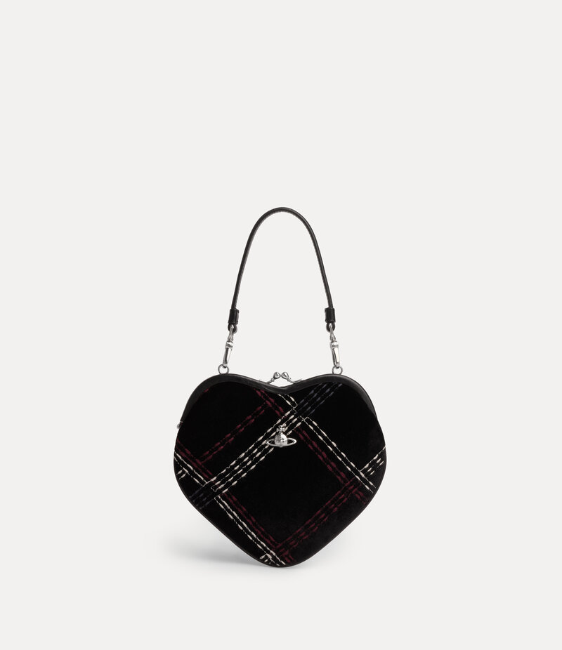 Vivienne Westwood Belle Heart Frame Purse in Black Multicolor