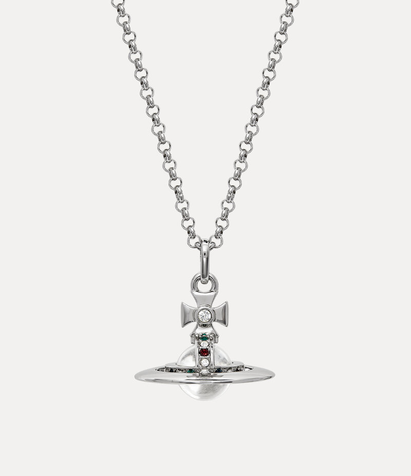 Vivienne Westwood New Tiny Orb Pendant Necklace in Silver